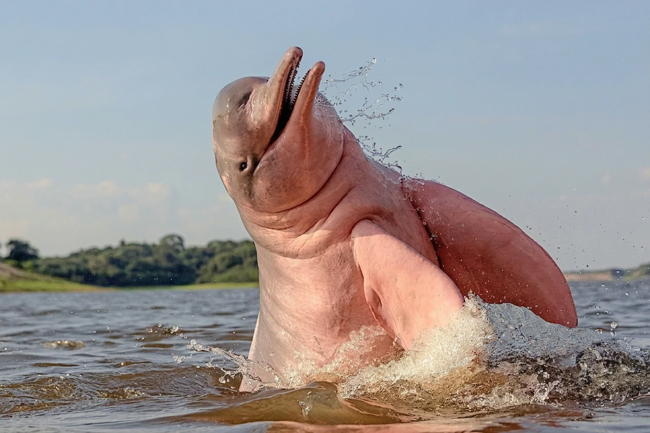 Delfines rosados